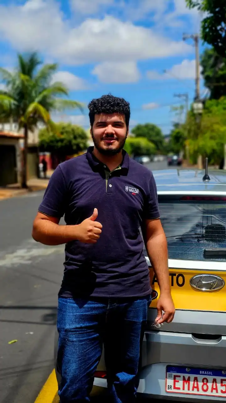 Aluno aprovado em aula de direção com o Instrutor Flávio em Ribeirão Preto 1
